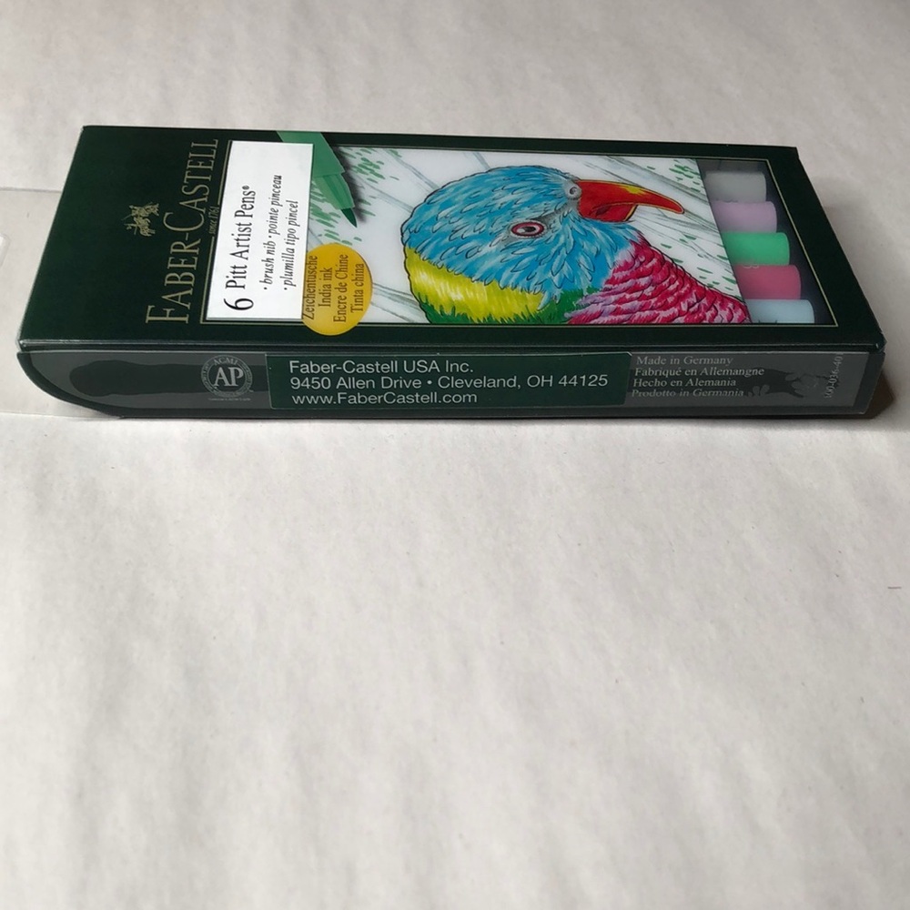 FABER-CASTELL, 6 Pitt Artist Pens, Pastel Multicolor Set - Picture 8 of 13
